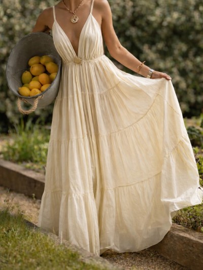 Kleid Sonne - Weiß