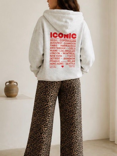 Sweat Iconic tirette - Gris...