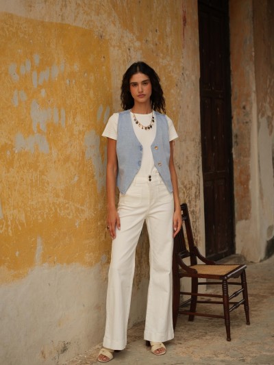 JEANS ELENA Flare - Wit