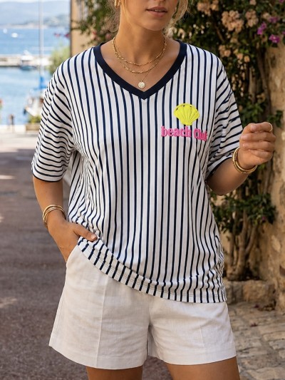 T-shirt Marin Coquillage