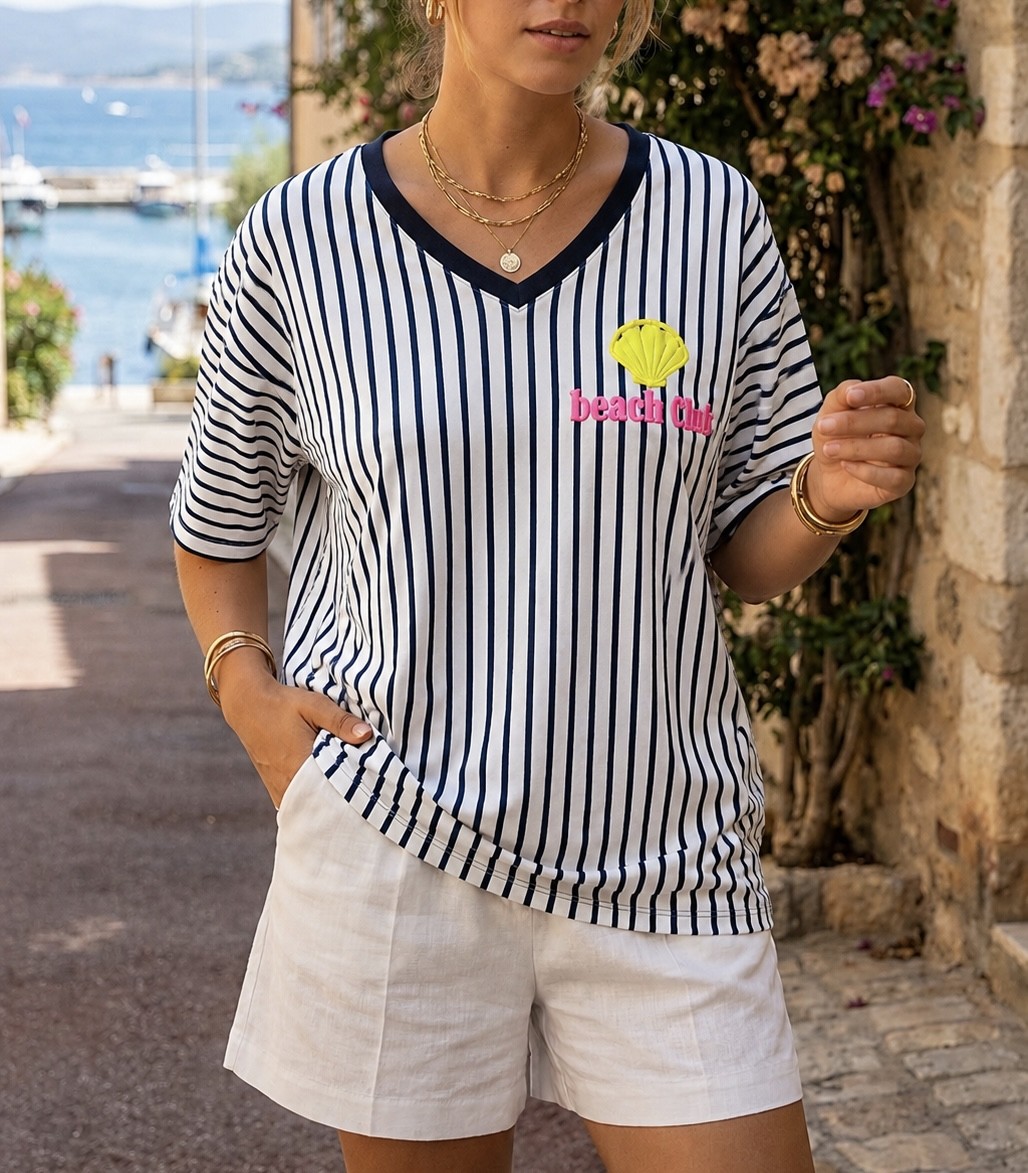 T-shirt Marin Coquillage