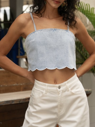 Jeans-Top „Fleur“