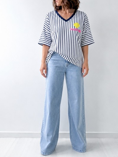 T-shirt Marin Coquillage -...