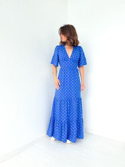 robe 63811 pois bleu
