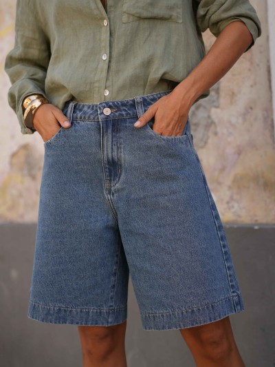 VIC-Jeansshorts - Blue...