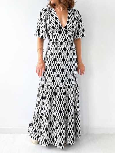 ROBE Daphnée NOIR OVALE - Noir