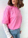 Kelly-T-Shirt aus Spitze (80 % Baumwolle, 20 % Polyester)