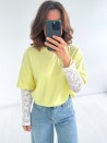 Kelly-T-Shirt aus Spitze (80 % Baumwolle, 20 % Polyester)