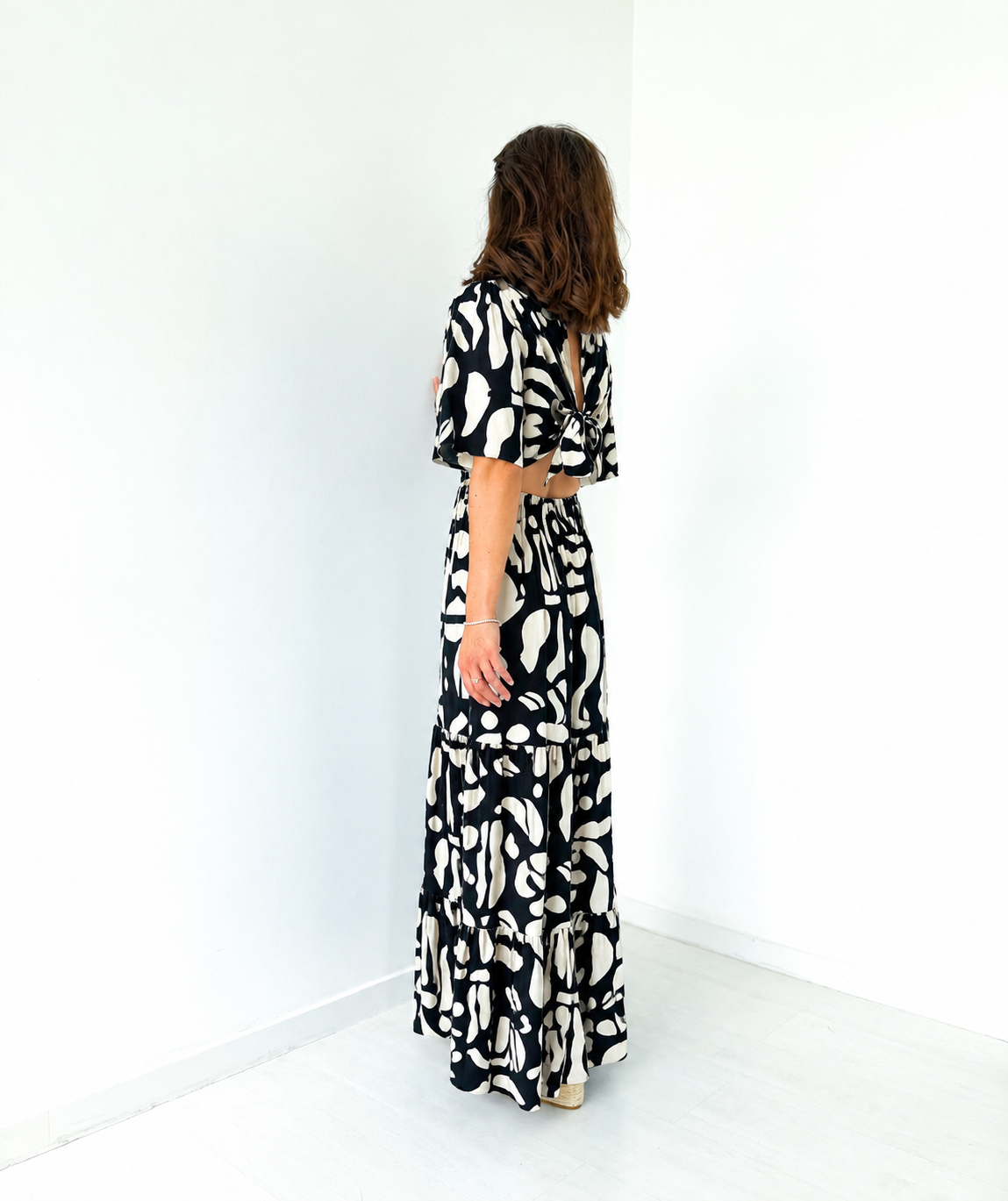 ROBE 63811 NOIR MOTIF