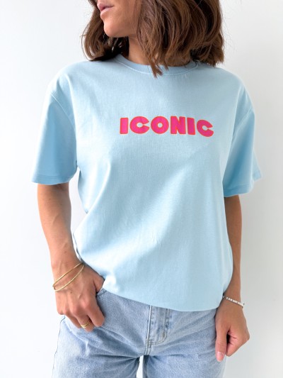 T-shirt Iconic - Himmelblau