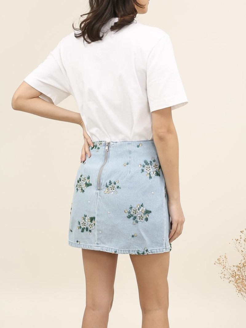 Alice-Jeansrock mit Pailletten