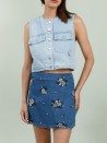 Jupe en Jeans Alice sequin