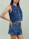 Alice-Jeansshorts mit Pailletten