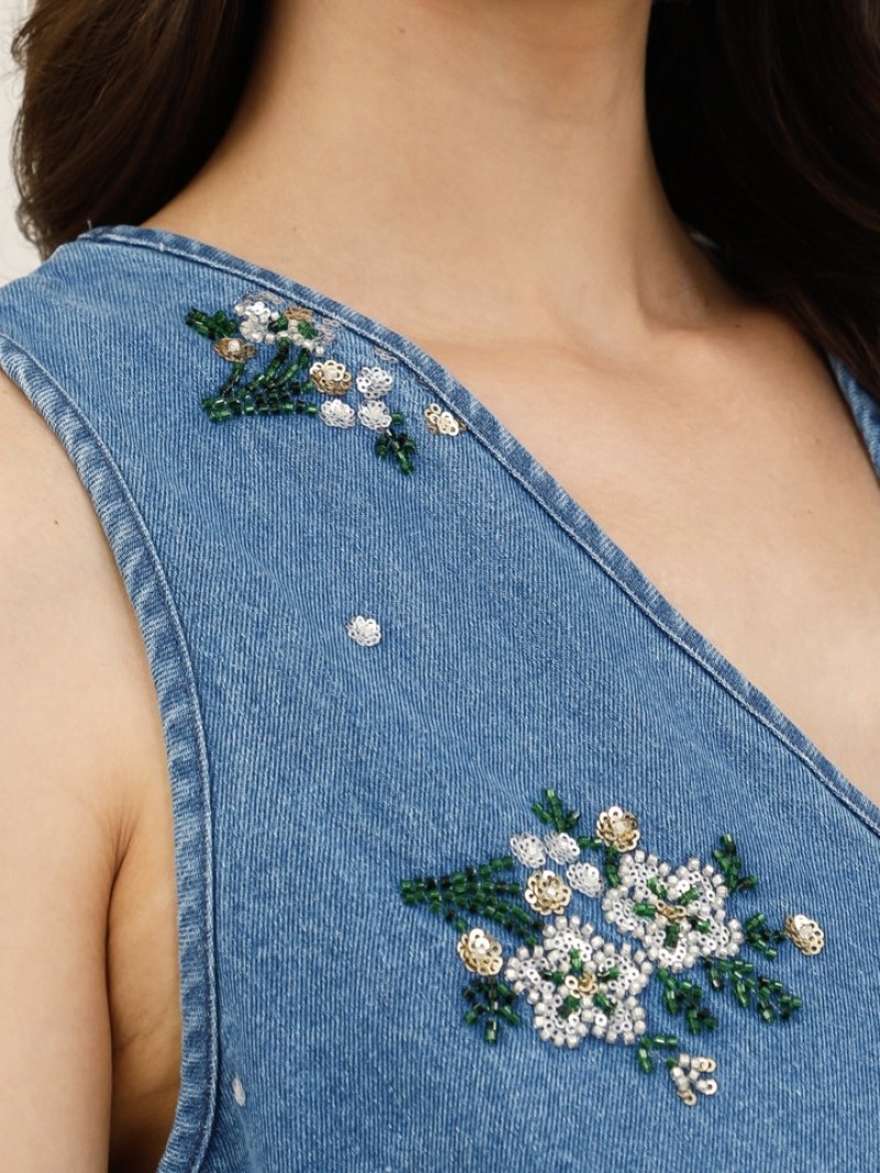 Robe en Jeans Alice avec sequin