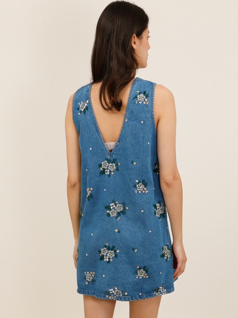 Robe en Jeans Alice avec sequin