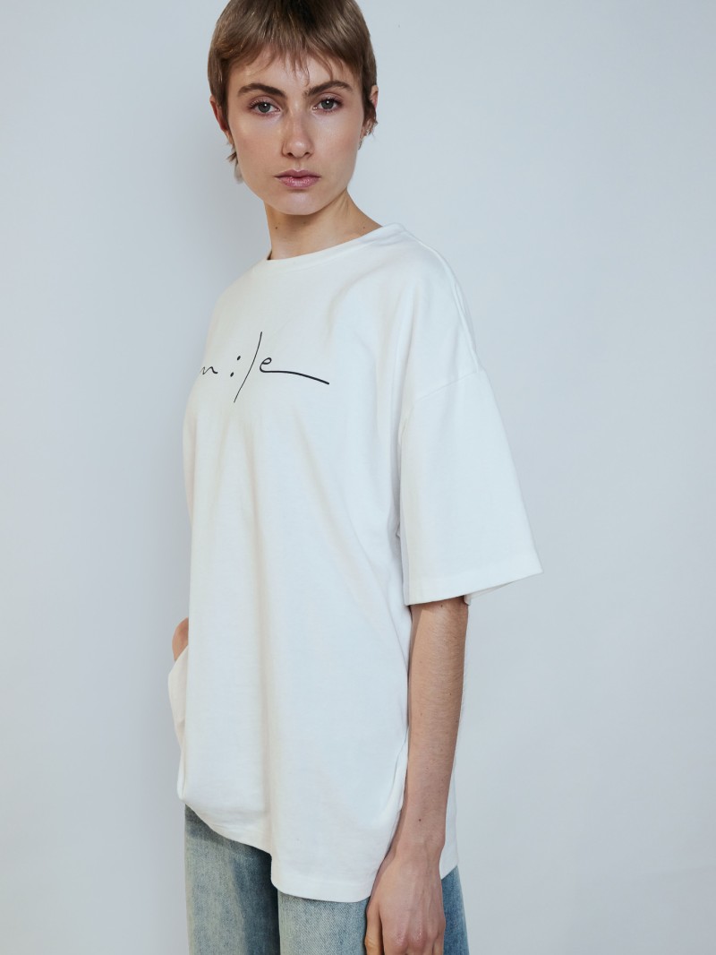 T-shirt Smile 100% Coton