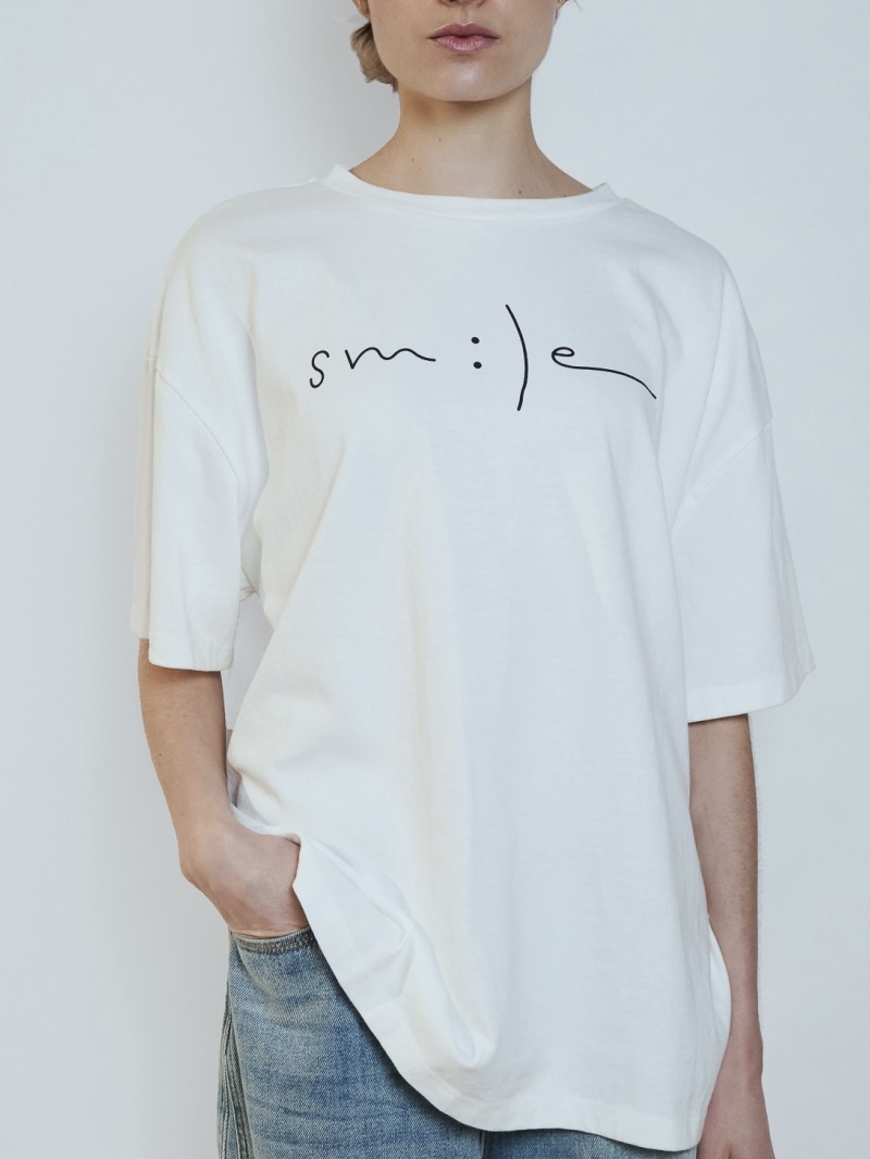 T-shirt Smile 100% Coton