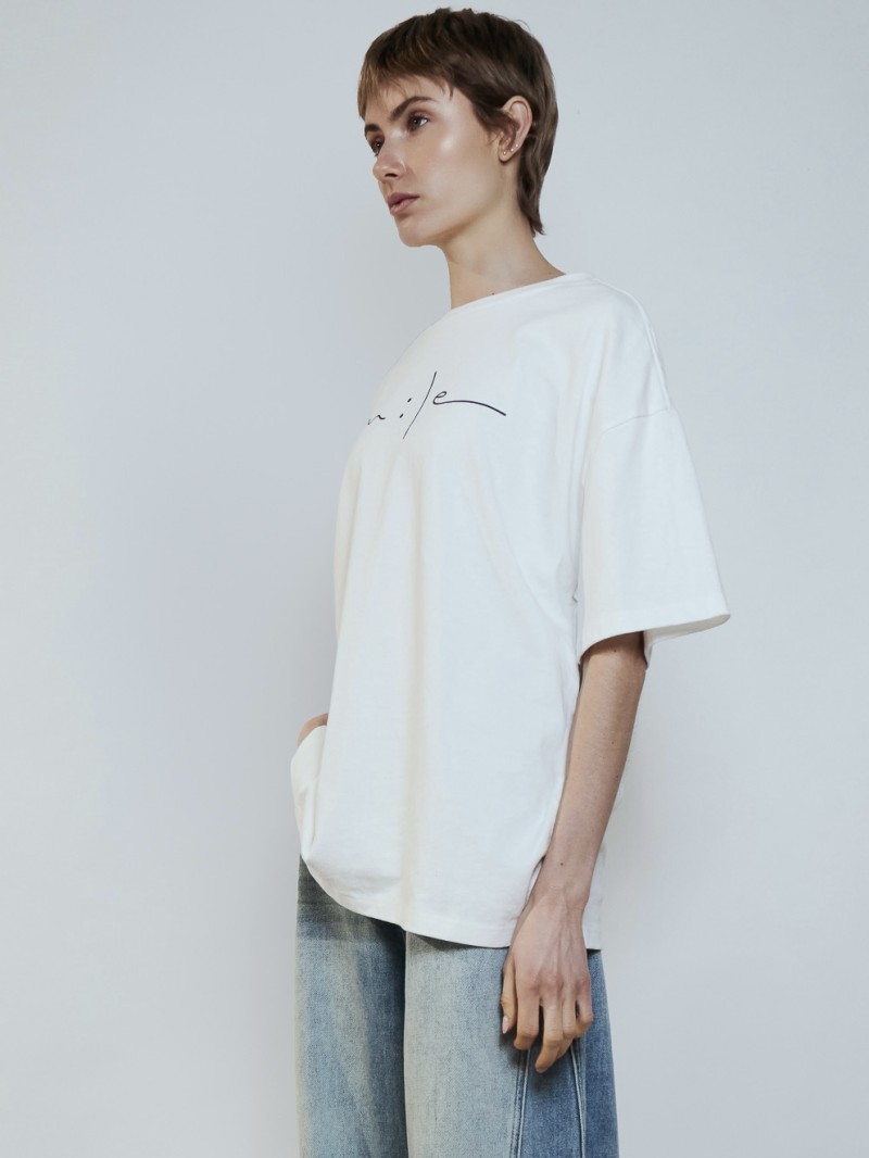 T-shirt Smile 100% Coton
