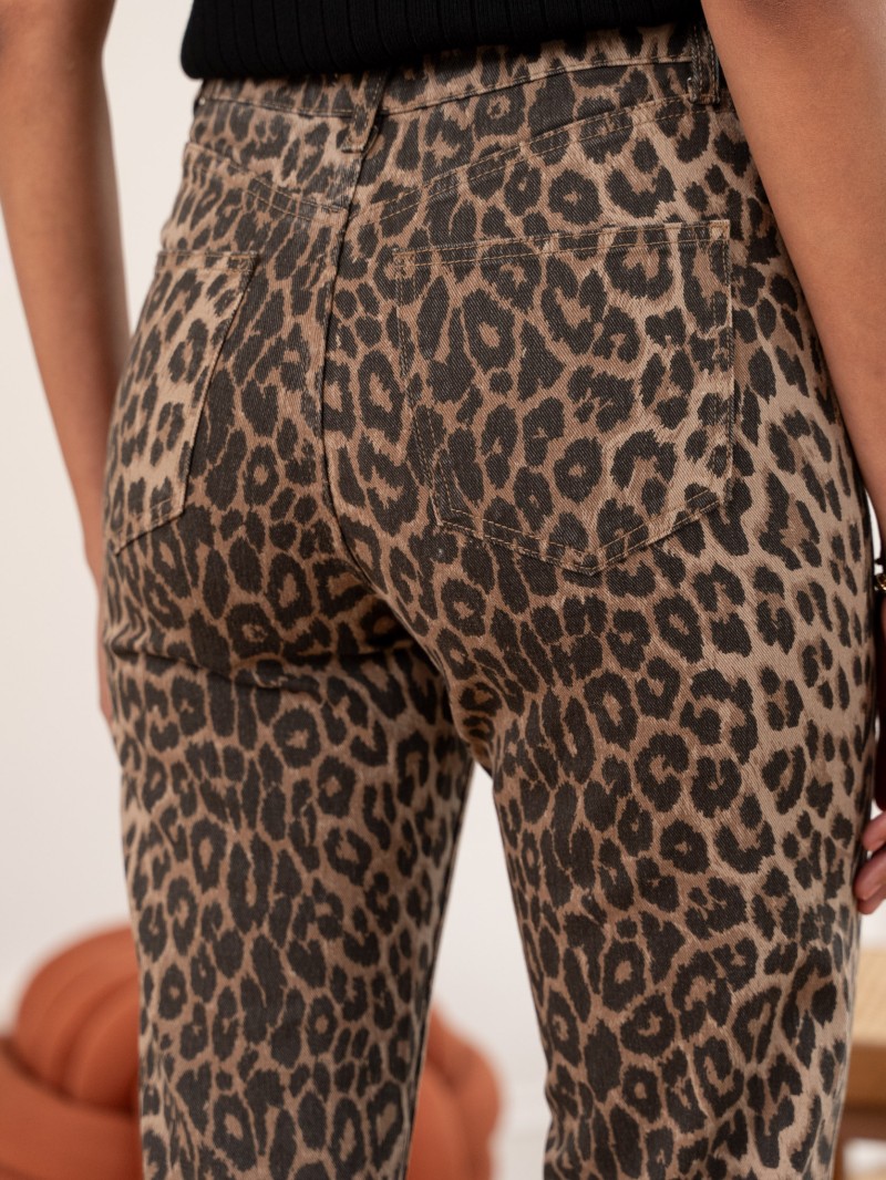 Solange Jeanshose Leopard
