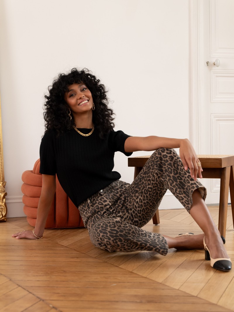 Solange Jeanshose Leopard