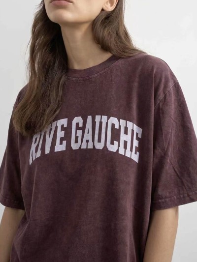 T-shirt Rive gauche bordeaux