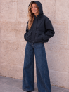 Kurze Nadine-Regenjacke mit Taschen