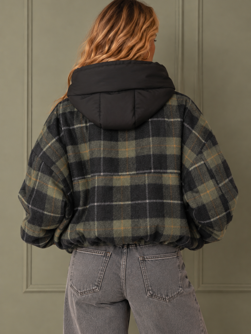 Veste Louise carreaux vert