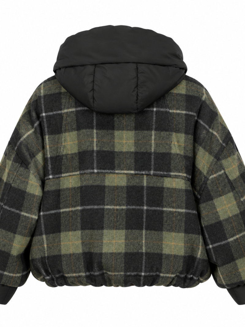 Jacke „Louise“ mit grünem Karomuster