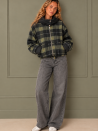 Veste Louise carreaux vert