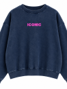 Sweat Iconic délavé 100% Coton