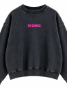 Iconisch sweatshirt met vervaagde look, 100% katoen