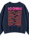 Iconic-Sweatshirt, verwaschen, 100 % Baumwolle