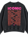 Sweat Iconic délavé 100% Coton