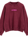 Sweat Iconic délavé 100% Coton