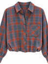 Nathalie-overhemd met ruitjesmotief