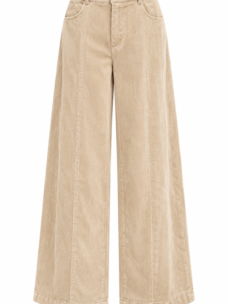 Suzanne-broek van suède-imitatie