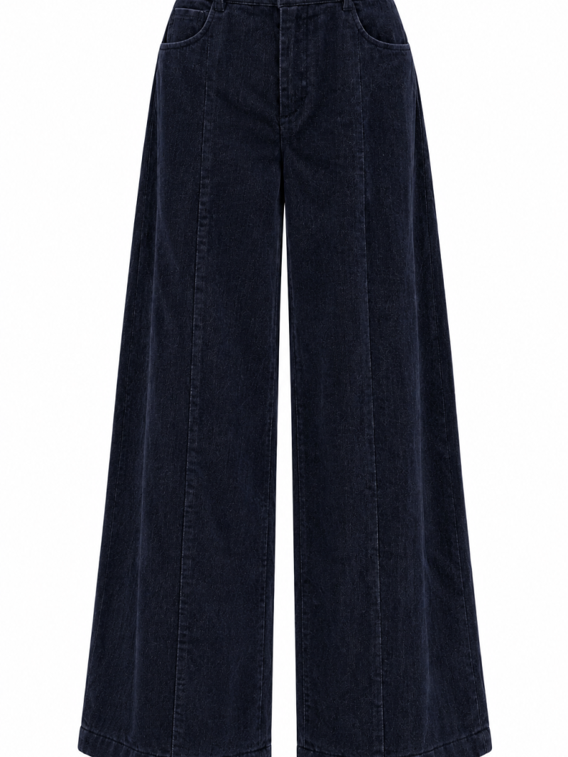 Suzanne-broek van suède-imitatie