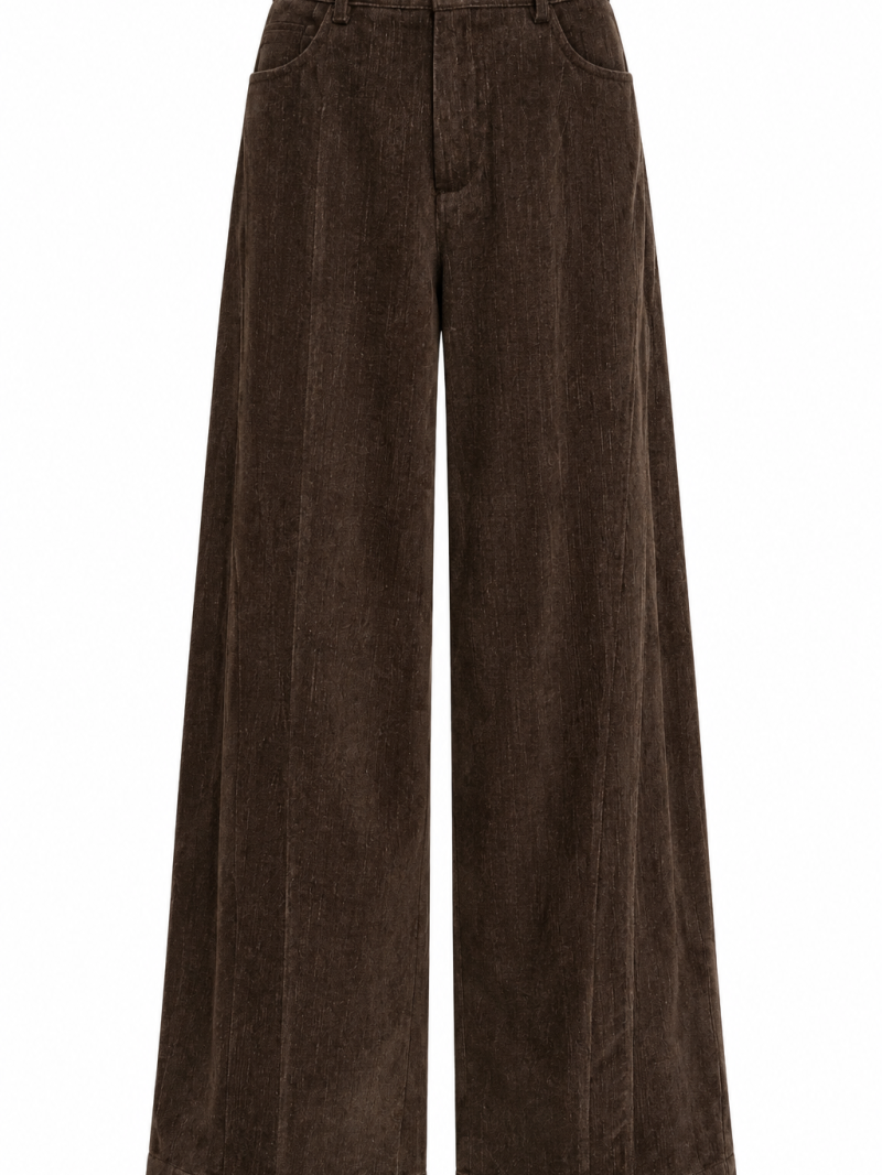 Suzanne-broek van suède-imitatie