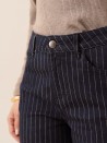 Jeans Vincianne ligné bleu