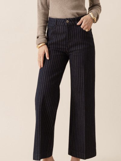 Blau gestreifte Jeans von Vincianne