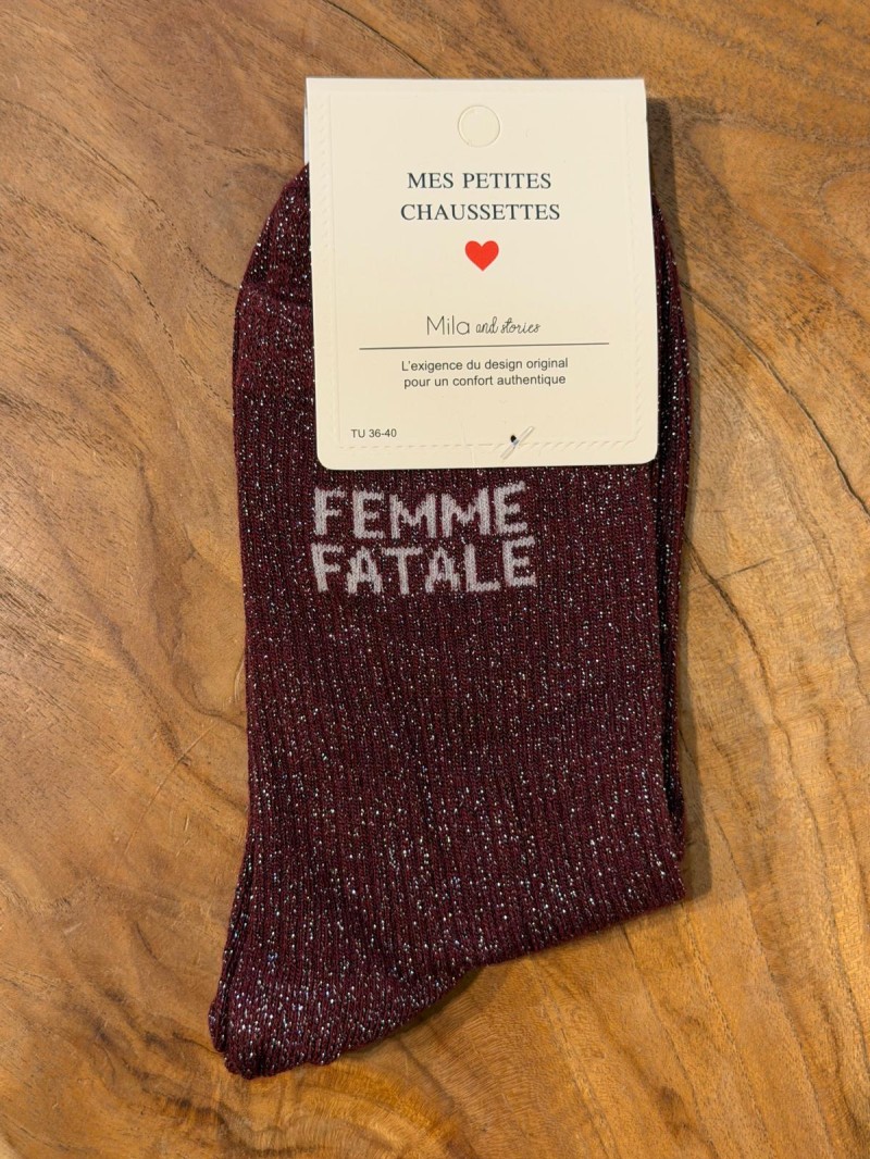 Chaussettes à paillettes Femme Fatale
