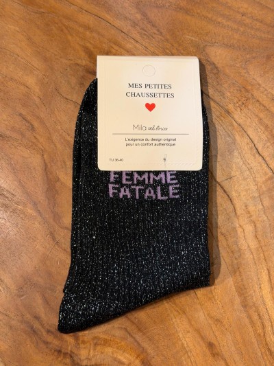 Glitzer-Socken „Femme Fatale“