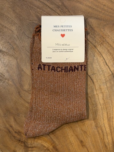 Chaussettes à paillettes Attachiante