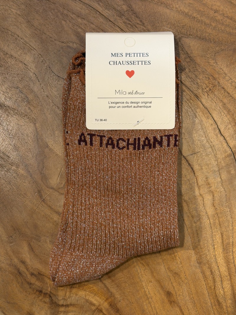 Chaussettes à paillettes Attachiante