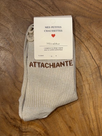 Chaussettes à paillettes Attachiante