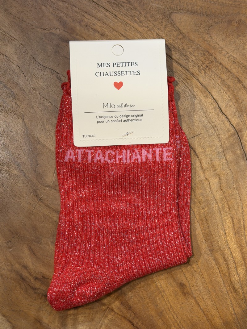 Chaussettes à paillettes Attachiante