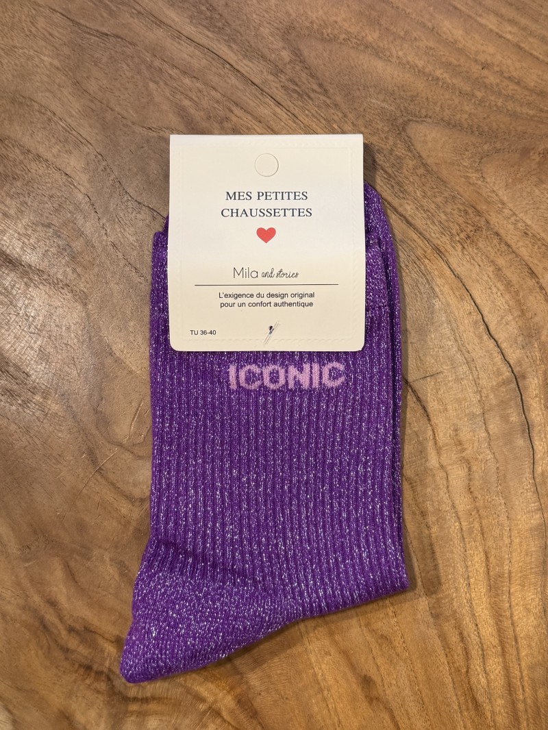 Iconic-sokken met glitters