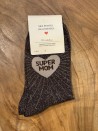 Super Mom-Socken mit Pailletten