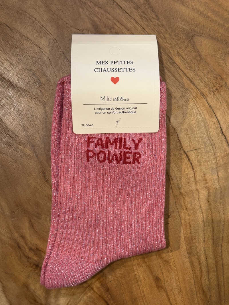 Chaussettes à paillettes Family Power