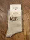 Family Power-sokken met glitters